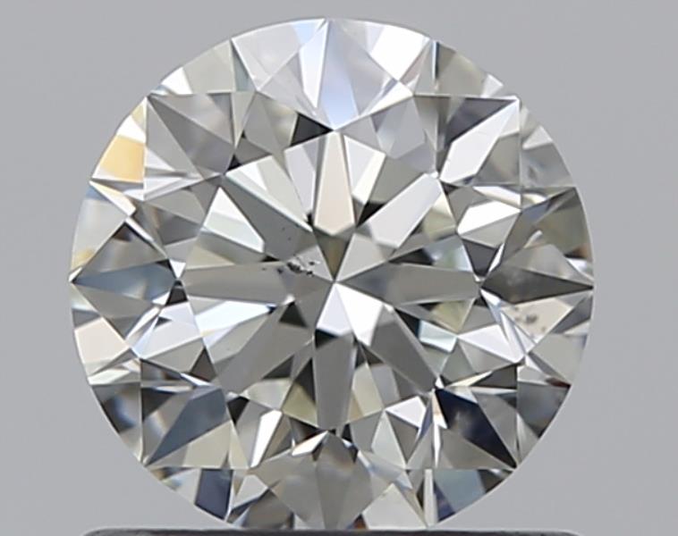 0.71 CaratJ-SI1 EX Cut Round Diamond