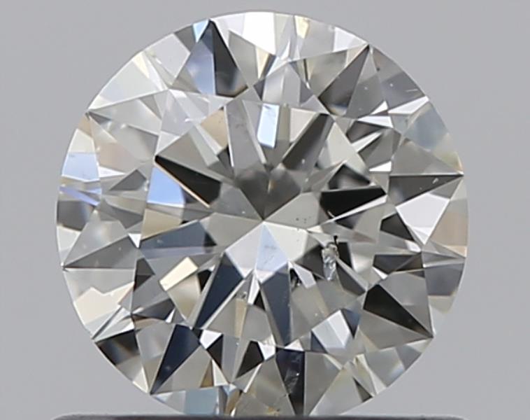 0.57 CaratJ-SI2 EX Cut Round Diamond