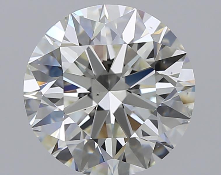 4.01 CaratJ-VS2 EX Cut Round Diamond
