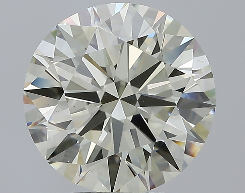 4.01 CaratO-P-VS2 EX Cut Round Diamond