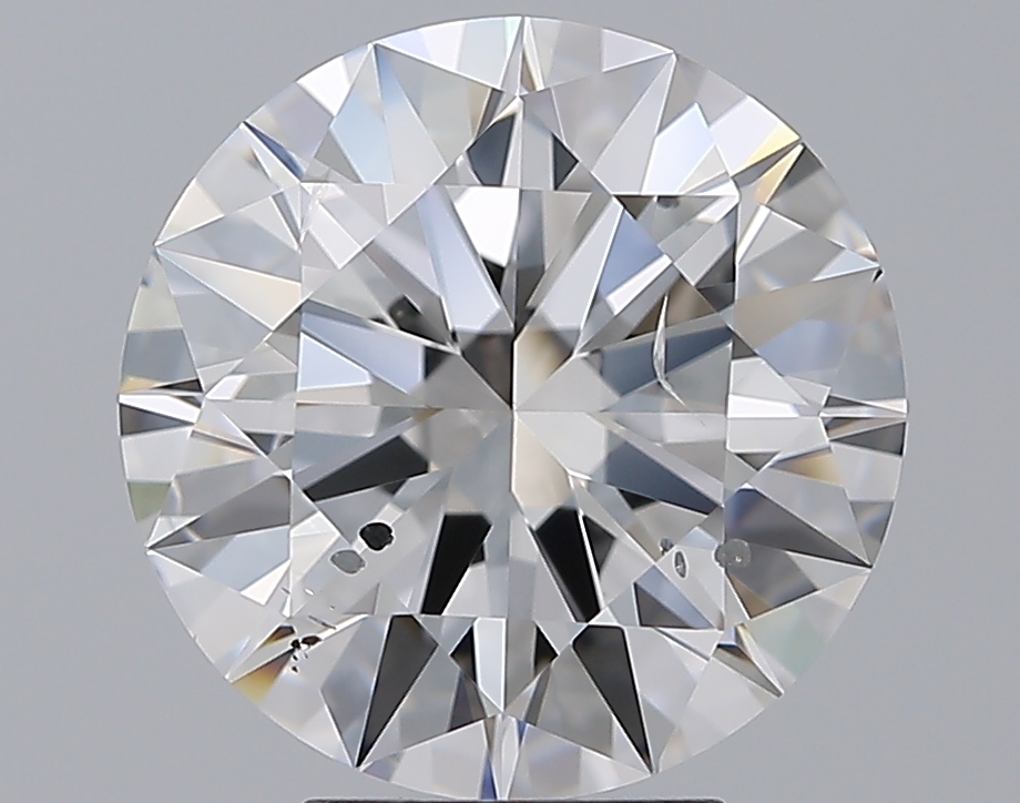 5.01 CaratE-SI2 EX Cut Round Diamond