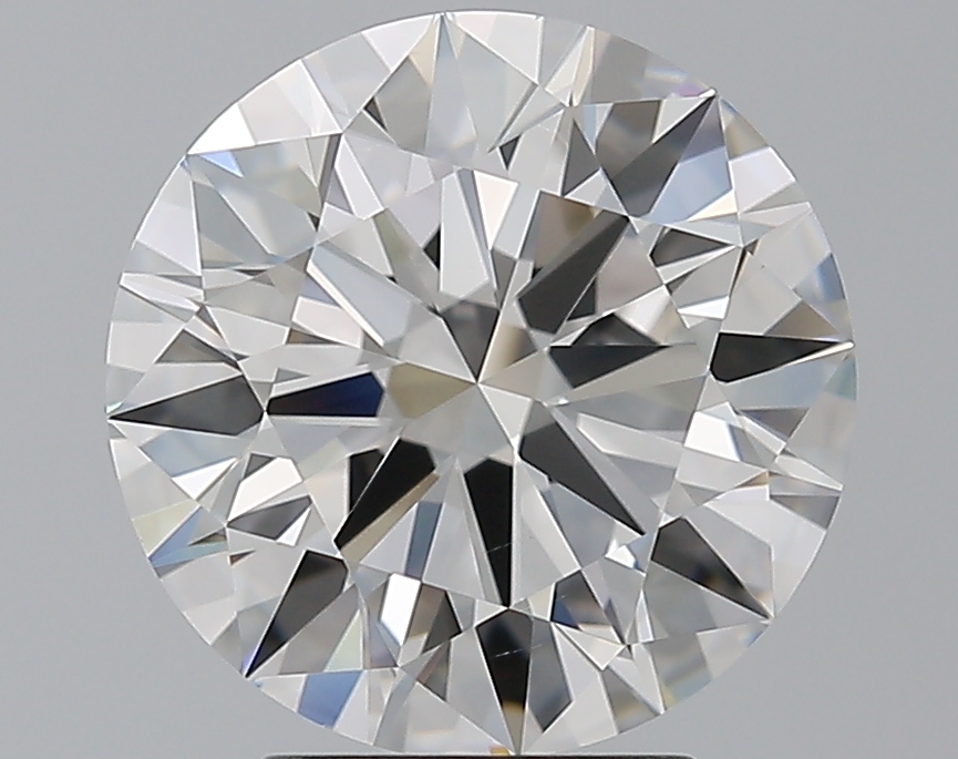 4.01 CaratF-VS2 EX Cut Round Diamond