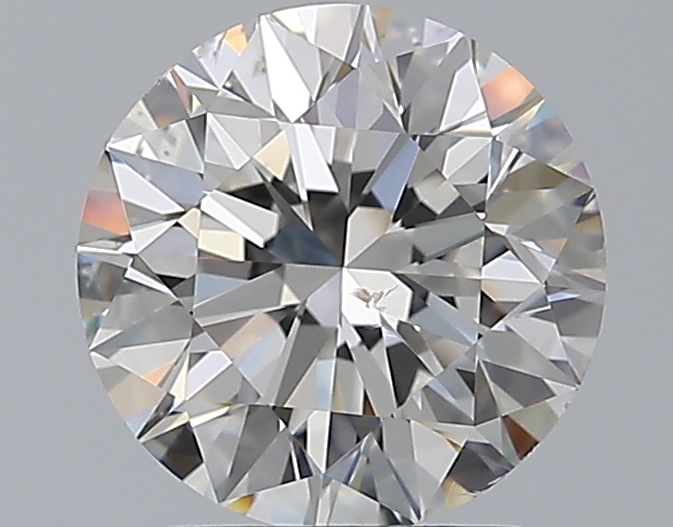 2.01 CaratG-SI1 EX Cut Round Diamond