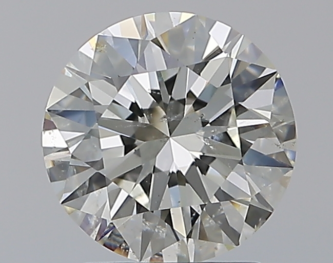 2.01 CaratJ-SI2 EX Cut Round Diamond