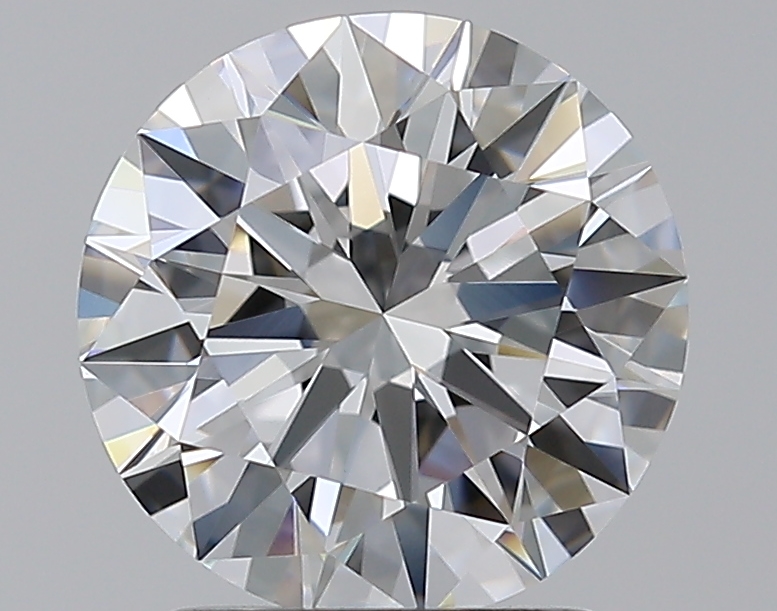 2.01 CaratE-VVS2 EX Cut Round Diamond