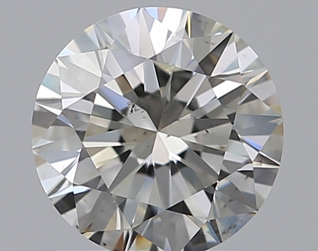 0.76 CaratJ-SI1 EX Cut Round Diamond