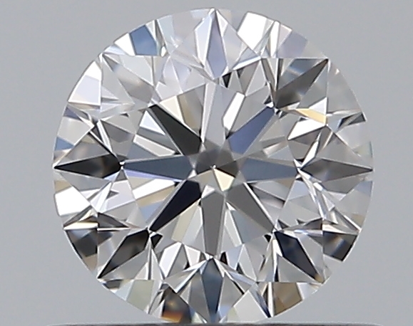 0.5 CaratD-VVS2 EX Cut Round Diamond