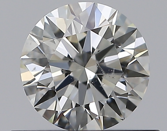 0.5 CaratK-SI2 EX Cut Round Diamond