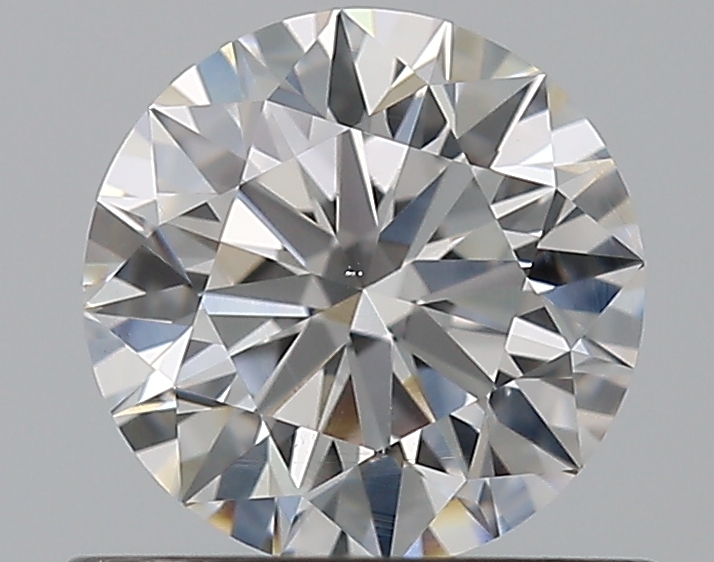 0.66 CaratE-SI1 EX Cut Round Diamond