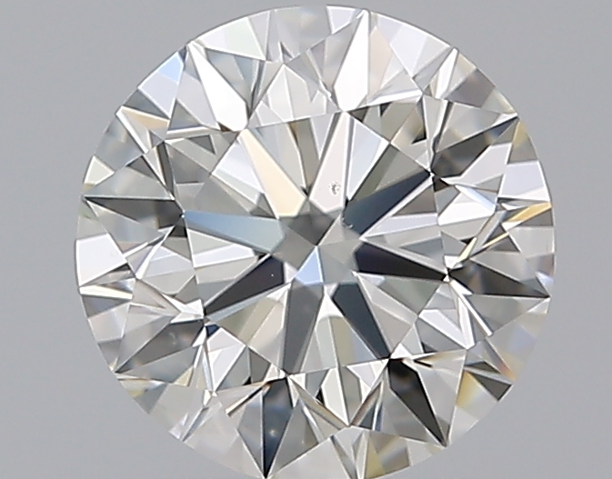 2.01 CaratJ-VS2 EX Cut Round Diamond