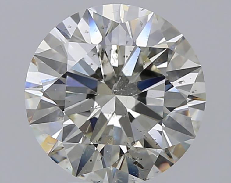 3.4 CaratK-SI2 EX Cut Round Diamond