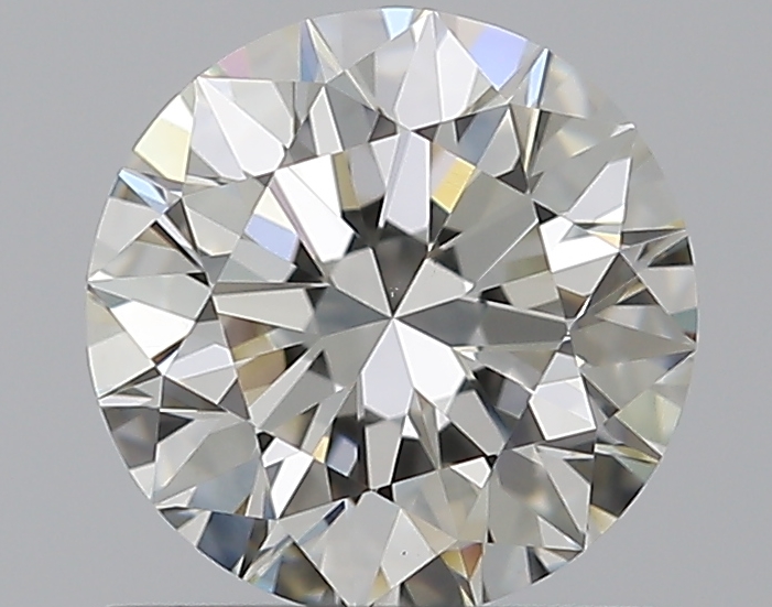 0.9 CaratJ-VS2 EX Cut Round Diamond
