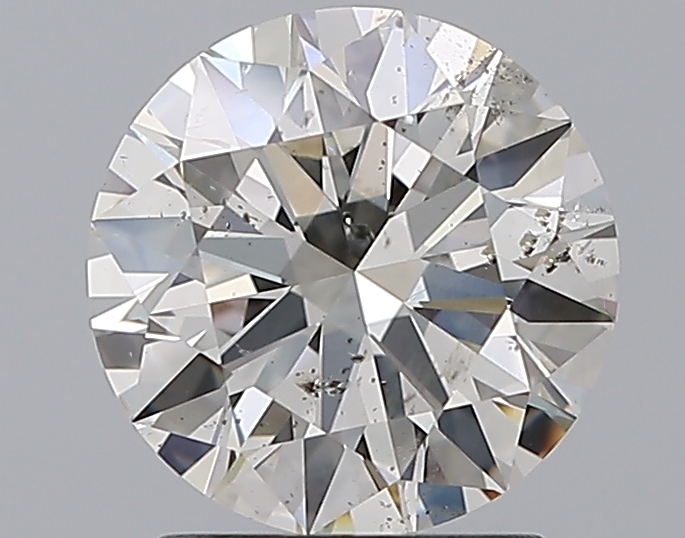 2.01 CaratJ-SI2 EX Cut Round Diamond