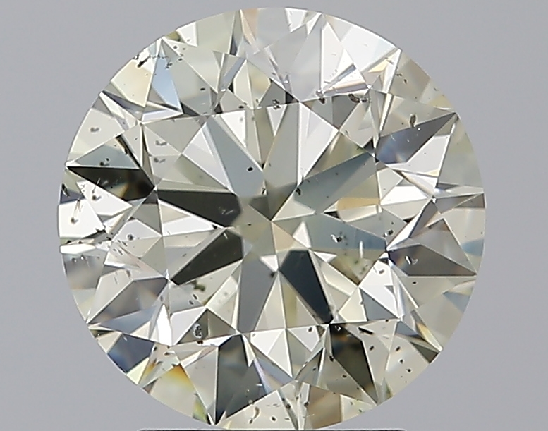3.01 CaratO-P-SI2 EX Cut Round Diamond