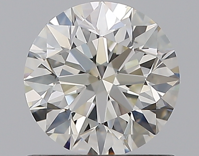 0.9 CaratJ-VS2 EX Cut Round Diamond