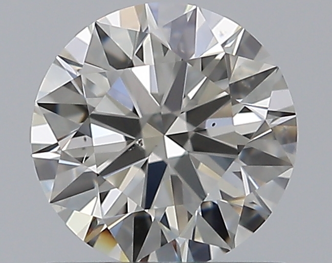 0.76 CaratJ-VS2 EX Cut Round Diamond