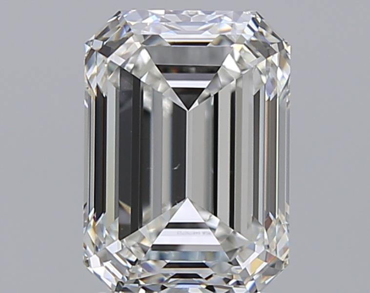 2 CaratH-VS2 - Cut Emerald Diamond