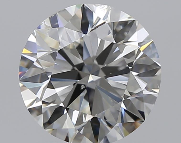2.01 CaratJ-SI2 EX Cut Round Diamond
