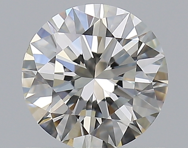 0.76 CaratJ-VS2 EX Cut Round Diamond