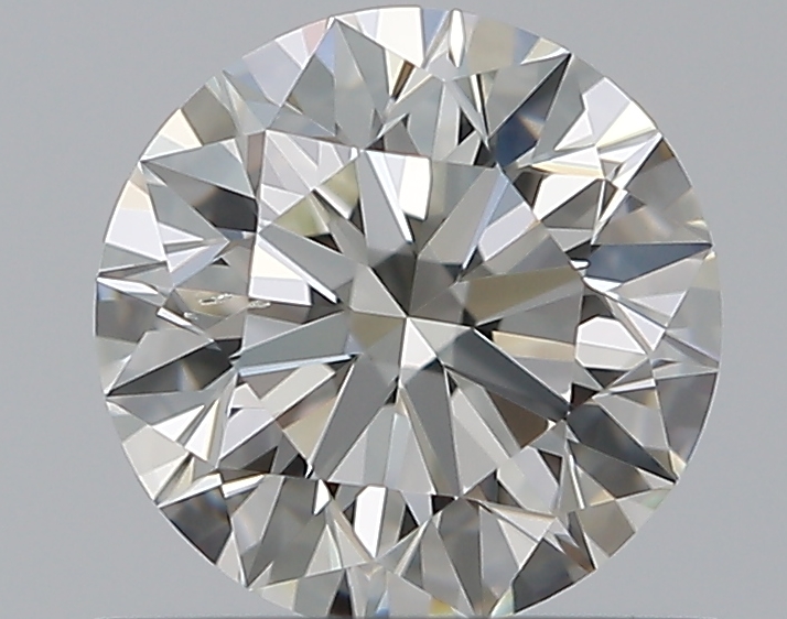 0.67 CaratJ-SI1 EX Cut Round Diamond