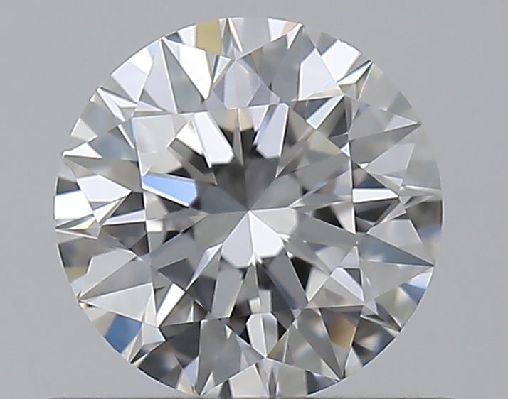 0.5 CaratF-VVS2 EX Cut Round Diamond