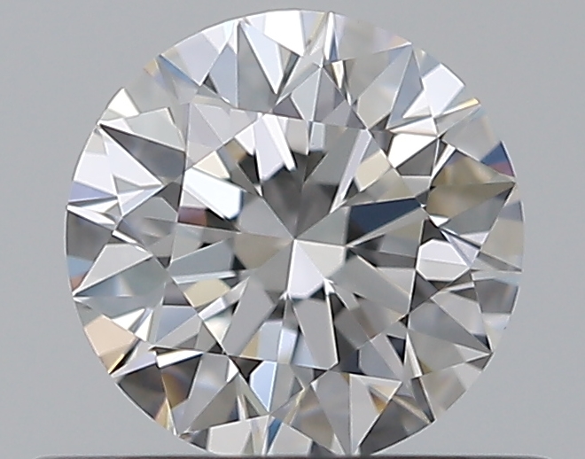 0.5 CaratD-VVS2 EX Cut Round Diamond