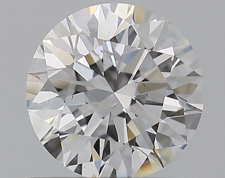 0.72 CaratD-SI1 EX Cut Round Diamond