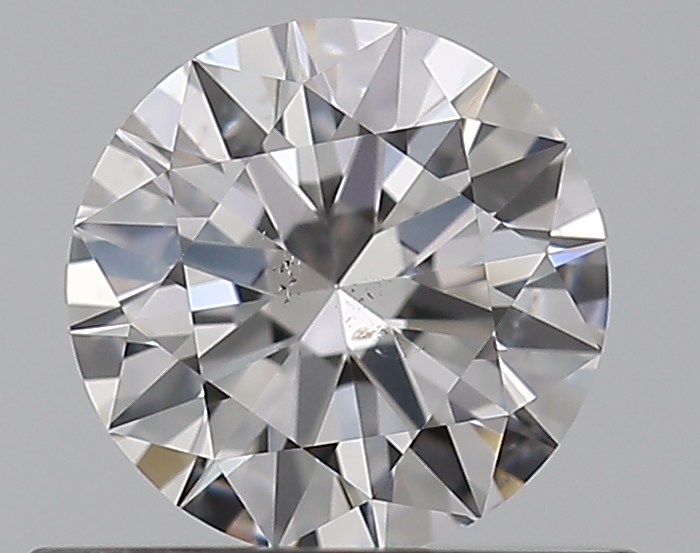 0.53 CaratD-SI1 EX Cut Round Diamond