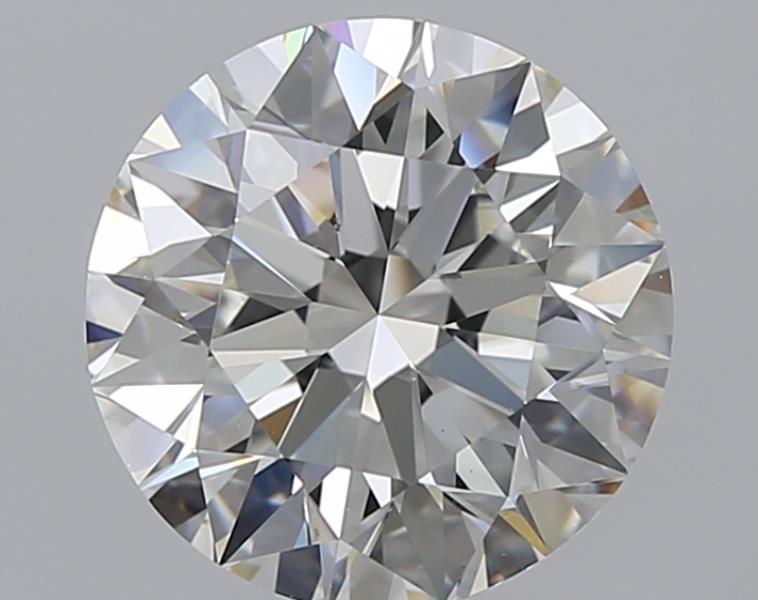 3.71 CaratJ-VS2 EX Cut Round Diamond