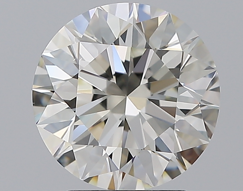 3.01 CaratJ-VS2 EX Cut Round Diamond