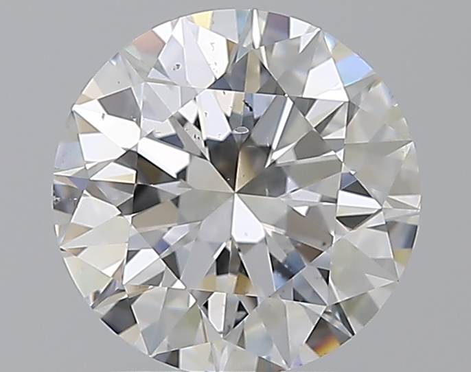 2.01 CaratG-SI1 EX Cut Round Diamond