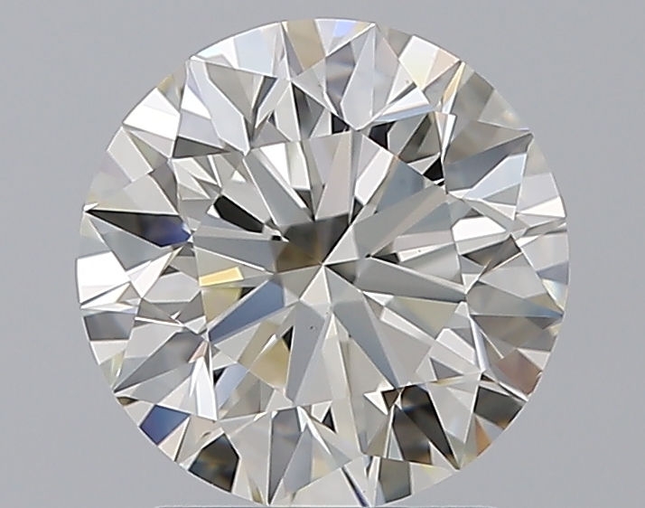 2.21 CaratJ-VS1 EX Cut Round Diamond