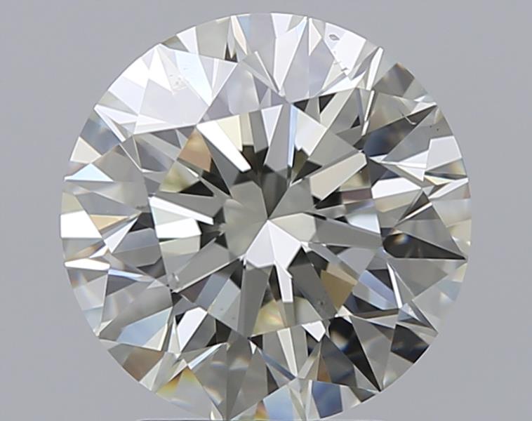 2.5 CaratK-SI1 EX Cut Round Diamond