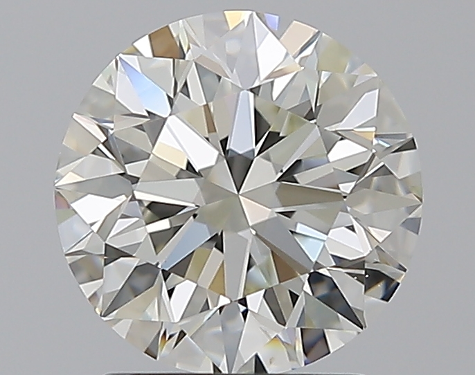 2.01 CaratJ-VS2 EX Cut Round Diamond