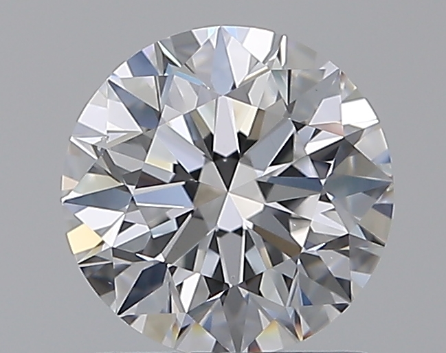 1.21 CaratD-VS2 EX Cut Round Diamond