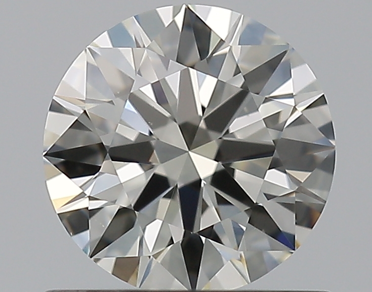 0.77 CaratJ-VS2 EX Cut Round Diamond