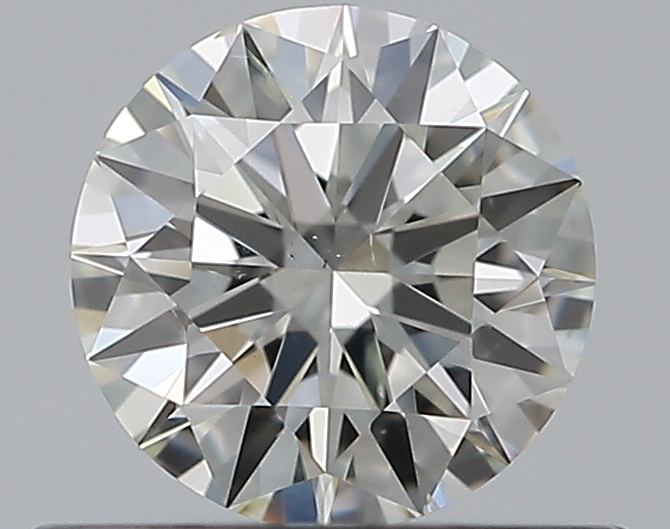 0.5 CaratJ-SI2 EX Cut Round Diamond