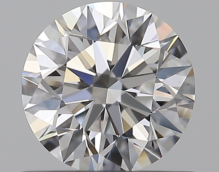 0.66 CaratE-VS1 EX Cut Round Diamond