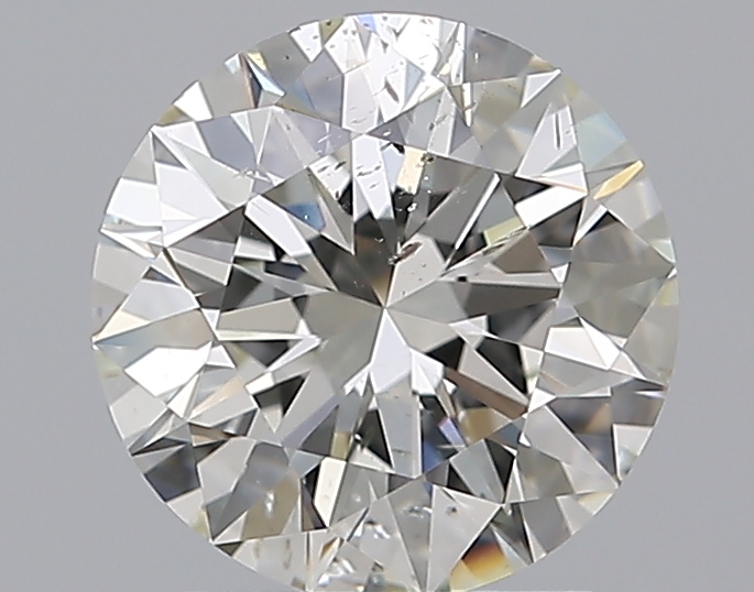 2.02 CaratJ-SI2 EX Cut Round Diamond