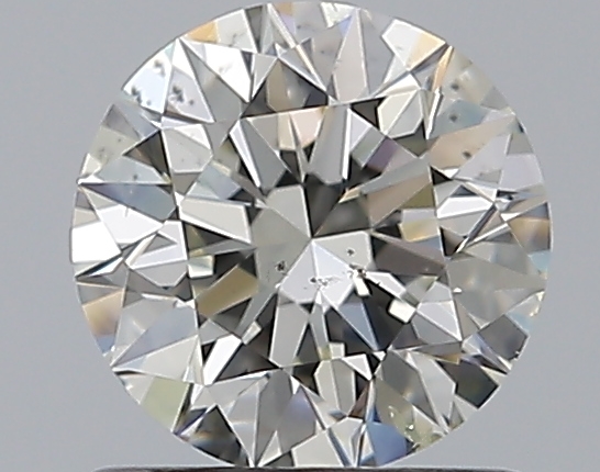 0.9 CaratJ-SI2 EX Cut Round Diamond