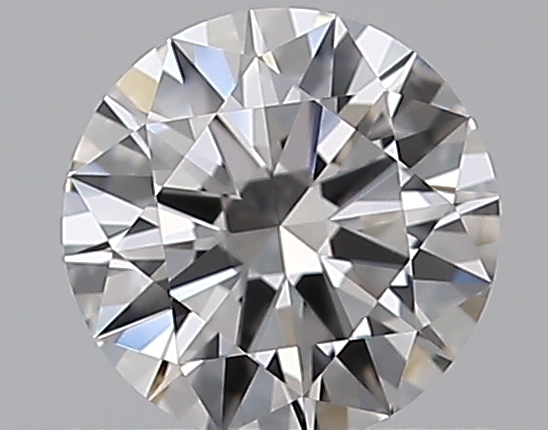 0.5 CaratD-VVS2 EX Cut Round Diamond