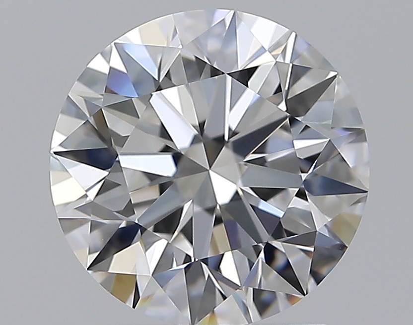 2.01 CaratD-VVS2 EX Cut Round Diamond
