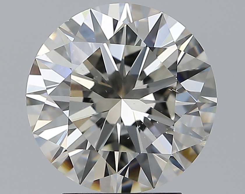3.01 CaratJ-VS2 EX Cut Round Diamond