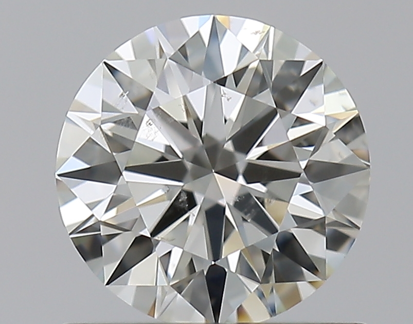 0.76 CaratK-SI2 EX Cut Round Diamond