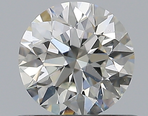 0.53 CaratI-SI1 EX Cut Round Diamond