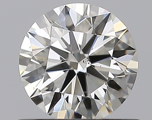 0.53 CaratJ-SI1 EX Cut Round Diamond