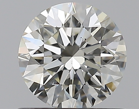 0.71 CaratJ-VS2 EX Cut Round Diamond