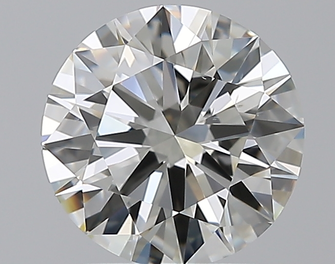 2 CaratJ-SI1 EX Cut Round Diamond
