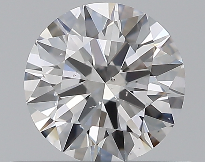 0.5 CaratD-VS2 EX Cut Round Diamond