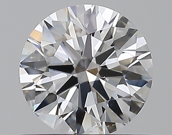 0.65 CaratF-SI1 EX Cut Round Diamond
